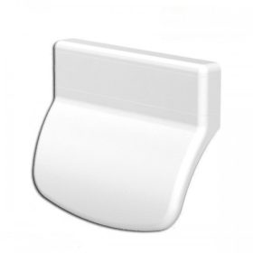 Erkélyajtó behúzó kilincs, közepes, műanyag, fehér