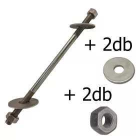 Fogópár csavar, NATÚR M12x200 anyával alátéttel