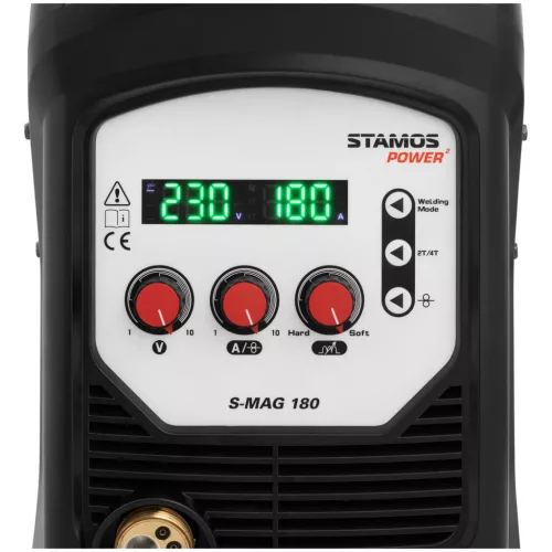 MIG MAG hegesztőgép - 180 A - 2/4 ütemű - 230 V (2T / 4T: Igen)