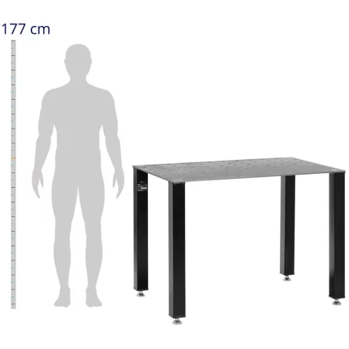 Hegesztő asztal - 1000 kg - 119 x 79 cm (Cső vastagsága: 4 mm)