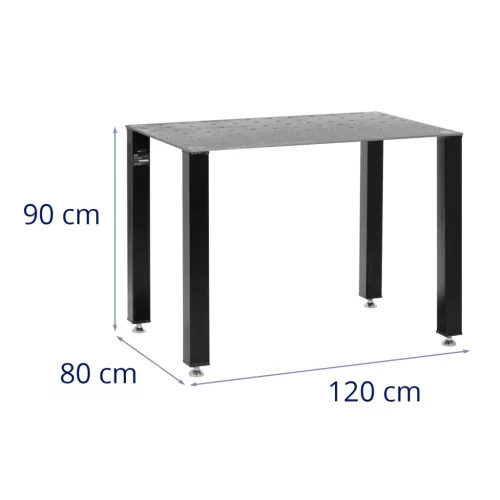 Hegesztő asztal - 1000 kg - 119 x 79 cm (Anyag: Szénacél)