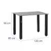 Hegesztő asztal - 1000 kg - 120 x 80 cm (Anyag: Acél)