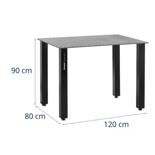 Hegesztő asztal - 1000 kg - 120 x 80 cm (Anyag: Acél)