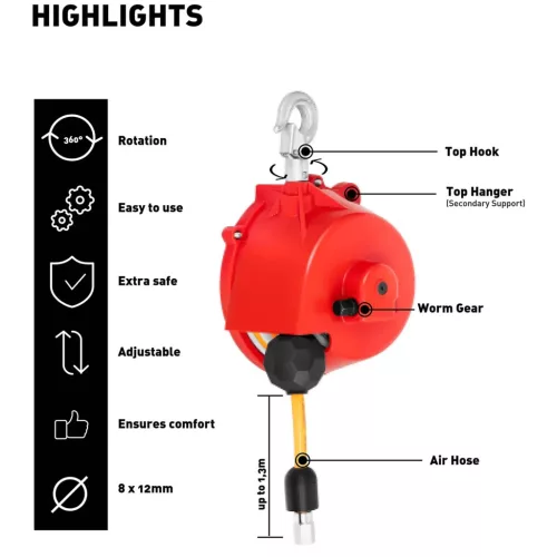 Air balancer - 5–6,5 kg - 1.3 m (Terhelhetőség [kg]: 5–6,5)