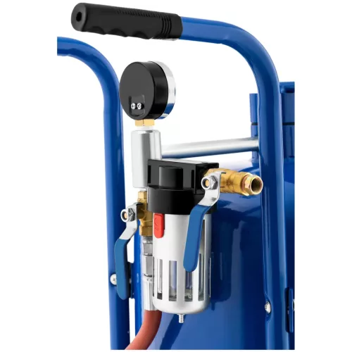 Mobil homokszóró - 76 liter - 7,6 bar (Max. nyomás: 7.6 Bar)