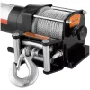 Offroad csörlő - 1.590 kg - 3.500 font - 12 V - 12 m acélkötél - mellékelt kötélcsiga (Kötél hossza: 12 m)