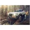 Offroad csörlő - 2.040 kg - 4.500 font - 12 V - 15 m acélkötél - mellékelt kötélcsiga (Kötél átmérője: 5.5 mm)