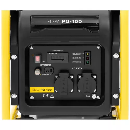Inverteres aggregátor - 3500 W - 230 V AC -visszatolós indítás (Üzemanyag típusa: Benzin)