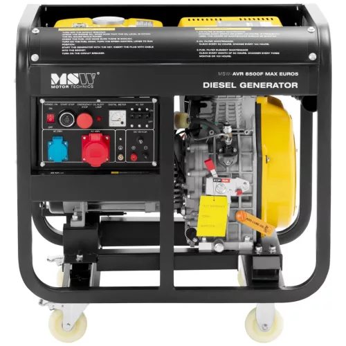 Aggregátor - 2830 / 8500 W - 30 l - 230/400 V - mobil - AVR - Euro 5 (Teljesítménytényező: 1)