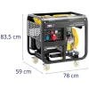 Aggregátor - 2830 / 8500 W - 30 l - 230/400 V - mobil - AVR - Euro 5 (Elmozdulás: 660 cm³)