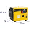 Aggregátor - 6370 / 7500 W - 16 l - 230/400 V - mobil - AVR - Euro 5 (Motor fordulatszáma [fordulat/perc]: 3000)