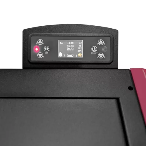 Pelletkályha - 6.5 kW -  50–150 m³ - 5 szint - időzítő (Fűtési terület: 150 m³)