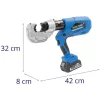 Krimpelő fogó - hidraulikus - 16–400 mm² - hatszög alakú krimpelés - 120 kN (Töltési ciklusok száma: 12)