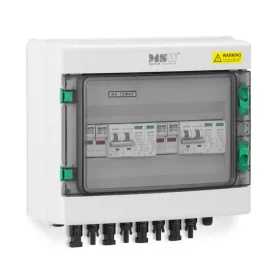 Túlfeszültség védelemmel ellátott csatlakozódoboz PV rendszerhez - 2. típus - 2 bemenet / 2 kimenet - 600 V - IP65