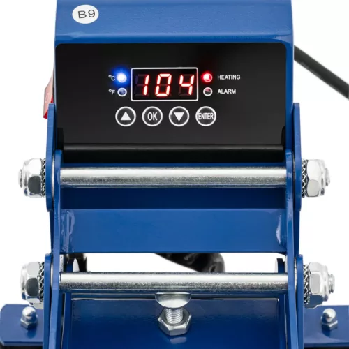 Hőprés - 23 x 30 cm - akár 250 °C-ig - LCD kijelző - időzítő (Tápkábel: 1.5 m)