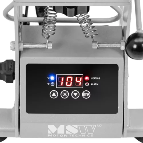 Hőprés - akár 250 °C-ig - LCD kijelző - időzítő (Tápkábel: 1.5 m)