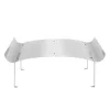 Kéményfedél - rozsdamentes acél - 100 x 100 x 40 cm (Lábak hossza: 30 cm)