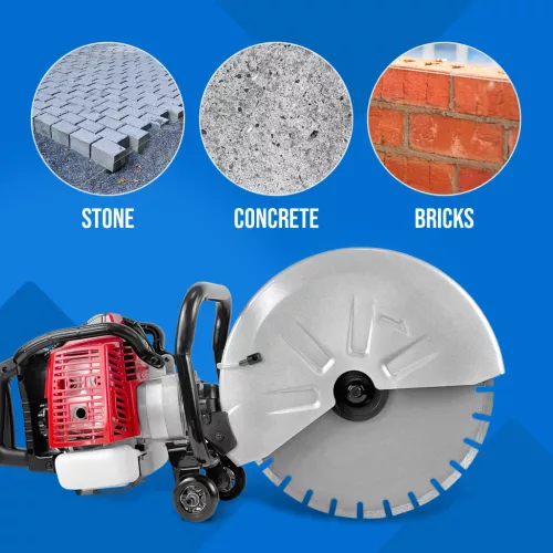 Betonvágó - benzin - 3000 W - 155 mm vágási mélység (Hangteljesítmény: 115 dB)
