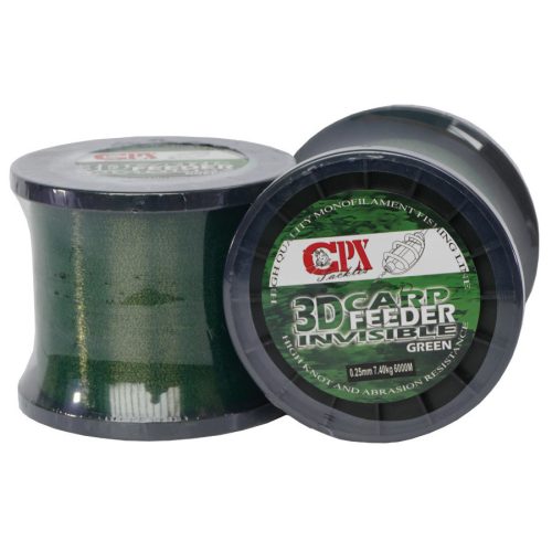 CPX - 3D CARP Line - Green zsinór - 6000m - 0,30mm