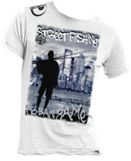 Hotspot Design - T-SHIRT - környakú póló - STREET FISHING - fehér - XL