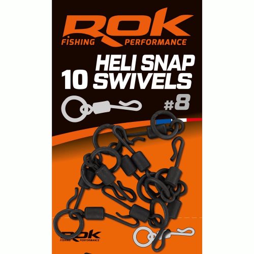 ROK - Heli Snap Swivel - 8 - 10db/csomag