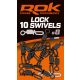 ROK LOCK Swivels 8 - Biztons. forgó - 10 darab/csomag