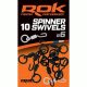 ROK - Spinner Swivel - forgó - 10db/csomag - 6-os