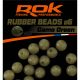 ROK RUBBER Beads Ø4, 6, 8 mm - Gumigyöngy - Camo Zöld