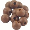 ROK RUBBER Beads Ø4, 6, 8 mm - Gumigyöngy - Barna