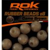 ROK RUBBER Beads Ø4, 6, 8 mm - Gumigyöngy - Camo Barna