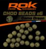 ROK RUBBER Beads Ø4, 6, 8 mm - Gumigyöngy - Camo Barna