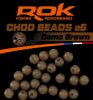 ROK CHOD Beads Ø6mm - Chod gyöngy 25db/csomag - Camo Brown - terep barna