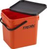 ROK 17 literes szögletes keverő edény fedéllel - SQUARE BUCKET with soft cover - Narancs