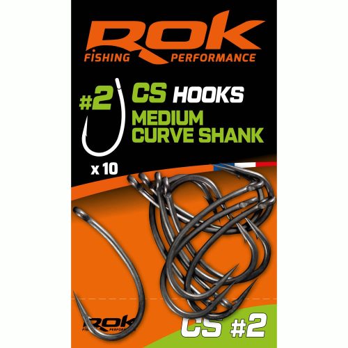 ROK - MEDIUM CURVE SHANK - teflon horog - 2-es