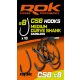 ROK - MEDIUM CURVE SHANK Barbless - Szakáll nélküli teflon horog - 8