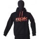 ROK - BLACK HOODIE - Kapucnis fekete pulóver - L