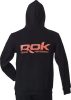 ROK - BLACK HOODIE - Kapucnis fekete pulóver - M