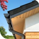 Gondozásmentes eresz panel perforált 30cm x 2m antracit