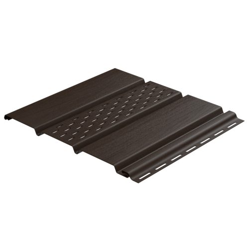 Gondozásmentes eresz panel perforált 30cm x 1m sötétbarna