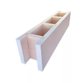   Kerítés, medence XPS falelem 125x30x27cm – Komplett falazat egy lépésben