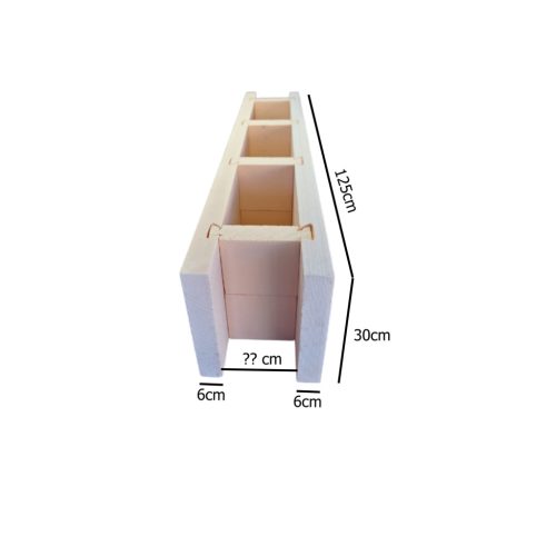 Kerítés, medence XPS falelem 125x30x27cm – Komplett falazat egy lépésben
