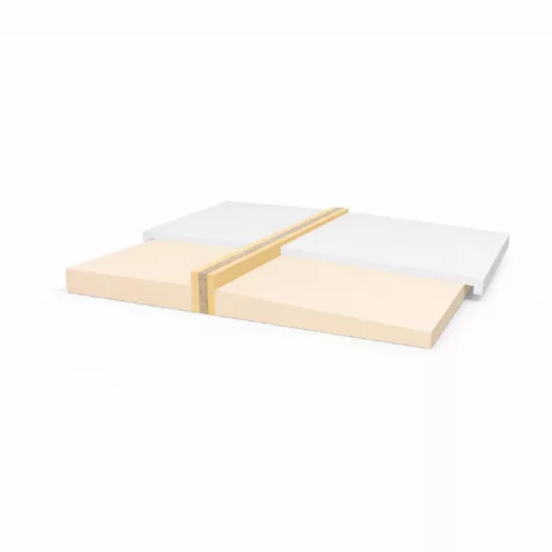 Parapett lezáró párkányfogadó elem lejtésképzéssel 125cm