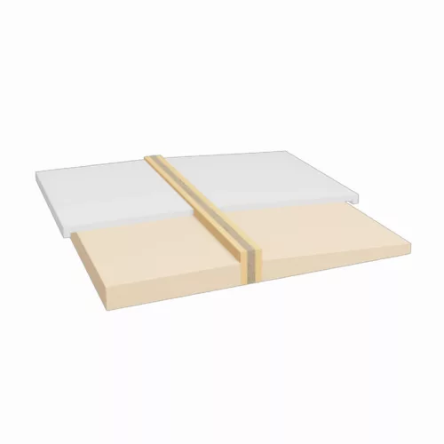 Parapett lezáró párkányfogadó elem lejtésképzéssel 125cm