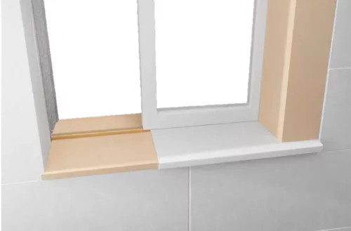 Parapett lezáró párkányfogadó elem lejtésképzéssel 125cm