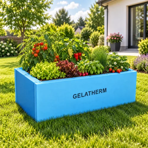 Gelatherm lapraszerelt emeltágyás és virágláda – 125 × 78 × 60 cm