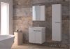 PIRAMIDA EURIDIKA 60LH fali függesztett fürdőszobabútor öntött műmárvány mosdóval 60 cm