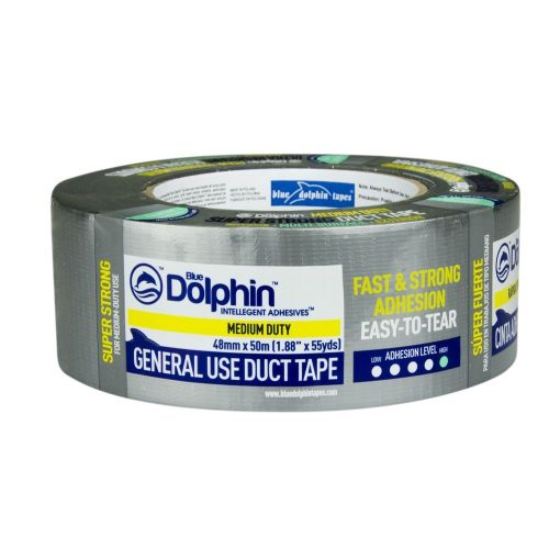 Blue Dolphin Duct Tape Ragasztószalag Szürke 190 mikron 48mm x 50m