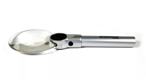 Levenhuk Zeno 400 LED-es nagyító, 2/4x, 88/21 mm, fém