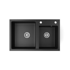   Gránit mosogató NERO Palazzo + dugókiemelő választható színben