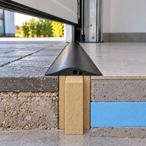 Gelapur garázskapu hőhídmegszakító EPDM vízzáró profillal - 122cm